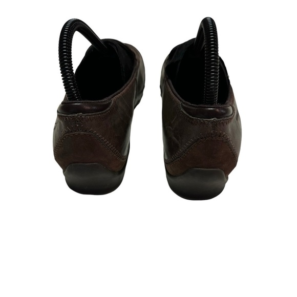 Merrell Ortholite Size 8 Suede And Leather Plaza Spree Chestnut Saddle Slip On - Picture 6 of 8